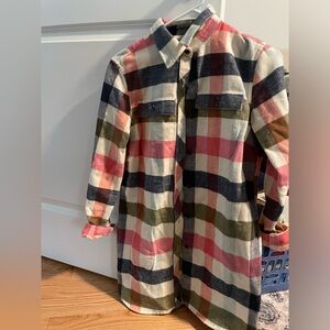 LLBean signature flannel tunic size XS